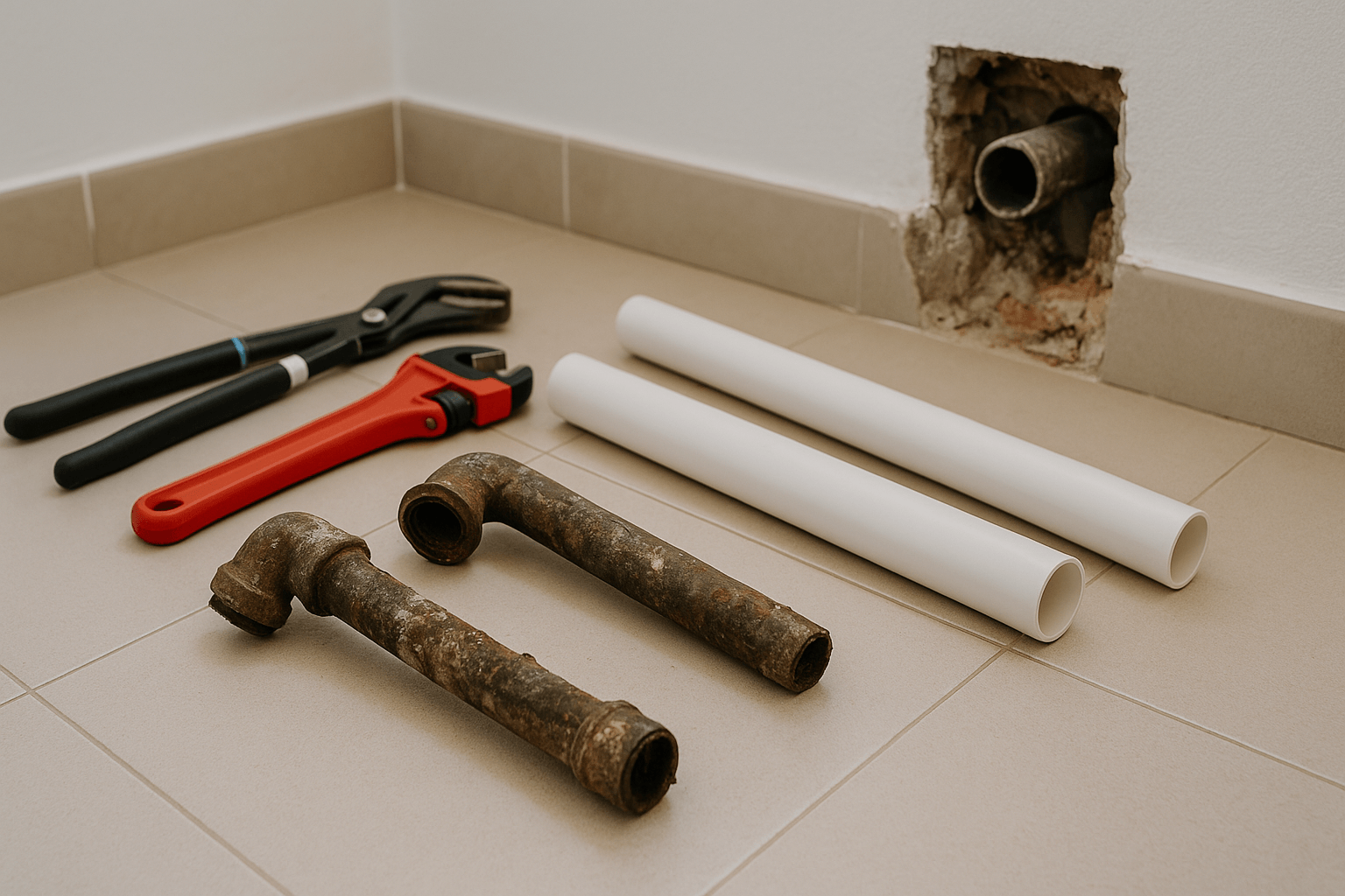 Cambio de tuberías antiguas en Chiclana de la Frontera - Fontanero Chiclana en Chiclana de la Frontera